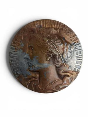 Médaille en bronze, caisse d'épargne de St Etienne, décernée…