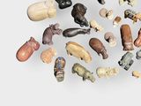 a lot of small figurines that are arranged in a circle