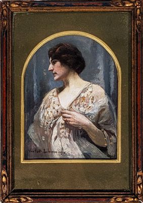 Victor LHOMME (1870-1957) "Portrait de Femme"
