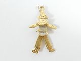 Pendentif « casse-noisette » plaqué or jaune, rehaussé de diamants