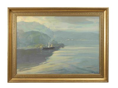 VASILI LEVI (1878-1954) Lago di Como