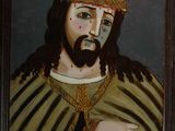 painting of a man with a crown of thorns on his head