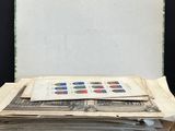 a open box with a bunch of papers inside of it