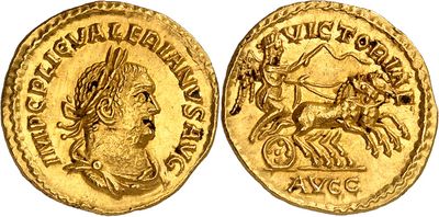 a gold coin with an image of a man on a horse