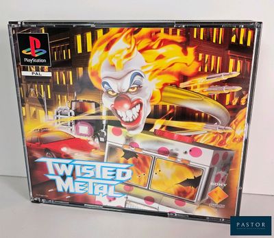 an image of a video game with a clown face on the cover