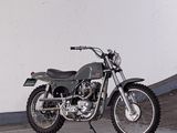 a motorcycle that is parked in a garage
