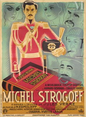 a poster for the movie michael strogoff