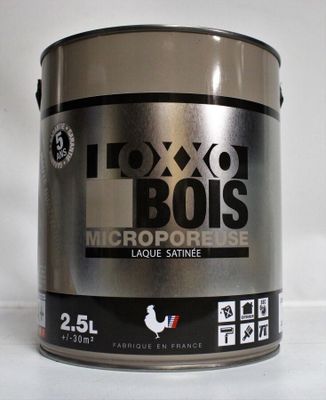 54 / Peinture LOXXO Bois 2,5L Glycéro "Noir" Satin ///…