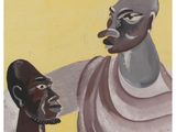an image of a painting of a man and a woman standing next to each other