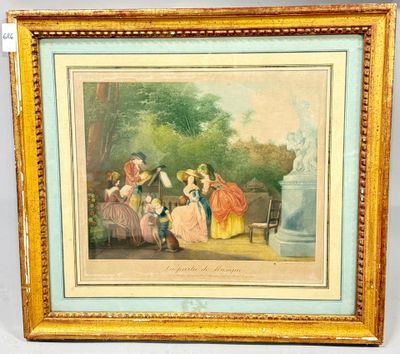 un tableau représentant un groupe de femmes assises sur un banc