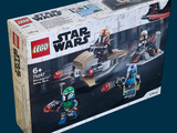a box with a lego star wars set inside of it
