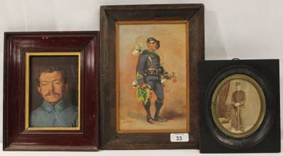 Photo en pied d'un sous-lieutenant de cavalerie, portrait su…