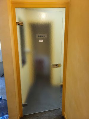 4 portes vitrées givré avec leurs charnières : H : 204cm - L…