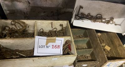 many different types of metal items in a box