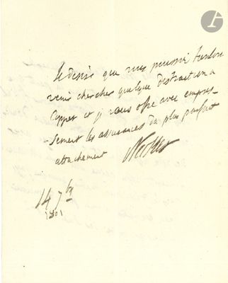 une vieille lettre manuscrite écrite par un homme tenant une raquette de tennis