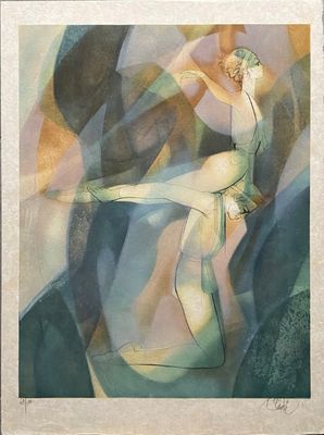 une image d'un tableau représentant une femme en robe verte