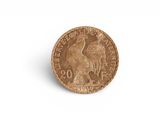 an image of a gold coin on a white background