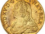 une pièce d'or ornée d'une tête de femme