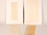 deux dessins représentant une femme et un homme sur un fond blanc