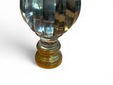 an image of a glass knob on a white background