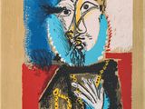 an image of a painting of a man with a chain around his neck