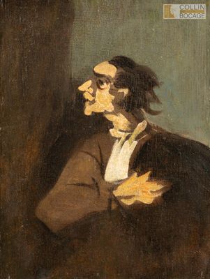 une image représentant un tableau d'un homme vêtu d'un manteau marron