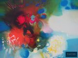 a painting of flowers in a vase on a table
