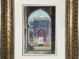 une image représentant un tableau d'une mosquée dans un cadre doré