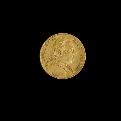 gros plan d'une pièce d'or sur fond noir