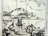 an image of a drawing of a boat in a body of water