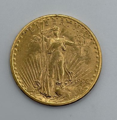 l'image d'une pièce d'or sur laquelle figure une femme