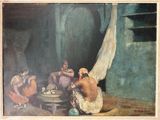 an image of a painting of a group of people sitting around a table