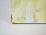 an image of a close up of a painting on a white surface