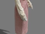 an image of a mannequin wearing a pink skirt and shirt