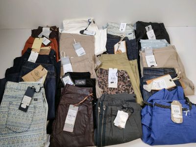 Lot de 20 pantalons TEDDY SMITH, SCHOOL RAG... de diverses tailles - A - Photo 1