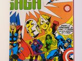 la couverture d'une bande dessinée intitulée « Thor et les Avengers »