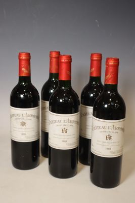 5 bouteilles Château L'Arrosée, 1988, Saint-Emilion Grand Cr…
