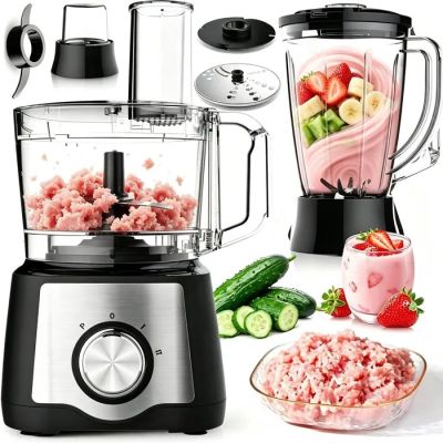 a blender that has a mixture of food in it