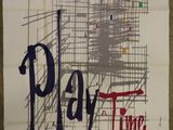 movie poster for play time with scaffolding and people walking around it