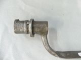 a metal hook that is attached to a white sheet