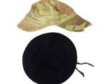a hat and a hat cap on a white background