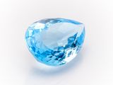 an image of a blue topazte gems on a white background