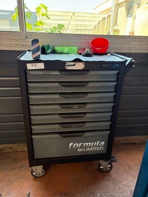 an image of a tool cart with tools on top of it