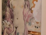 an image of a painting of a nude woman standing in front of a mirror