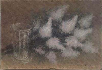 Fernand ELIE (1906-1992) Bouquet de fleurs blanches