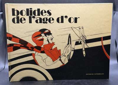 un vieux livre avec la photo d'une femme au volant d'une voiture