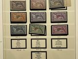 an image of a picture of a collection of stamps on display