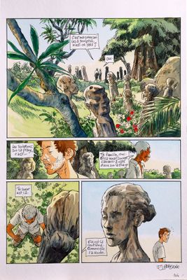 une image d'une bande dessinée avec un dessin d'homme et de femme