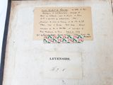 a picture of an old book with writing on it