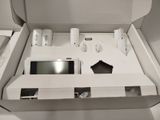 a white box with electronic devices inside of it